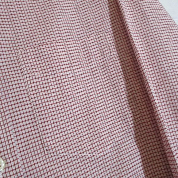 GAP Button Down Check Shirt sz M Red - Picture 5 of 7